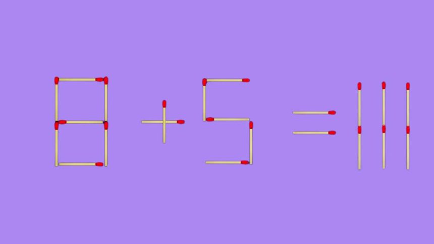 Casse-tête : testez votre QI avec ce défi de 2 mouvements d’allumettes en 25 secondes !