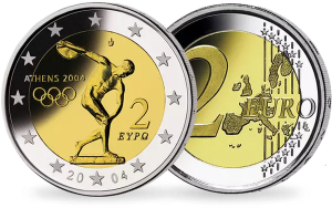 2 euros « Jeux olympiques d’Athènes » 2004