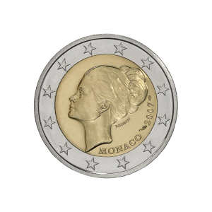 2 euros Monaco Grace Kelly 2007