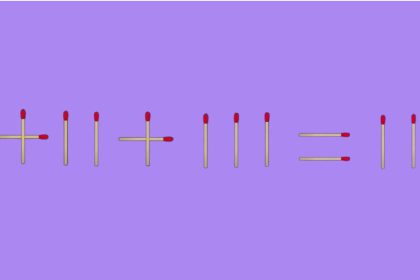 Test QI : êtes-vous capable de résoudre ce casse-tête de 1 coup d’allumette en moins de 20 secondes ?