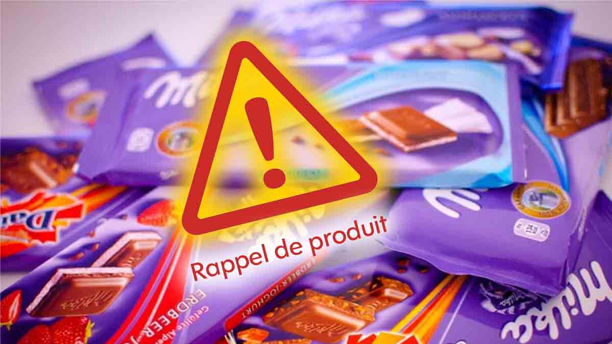 Alerte danger santé, la marque Milka rappelle d'urgence des barres chocolatées vendues dans toute la France