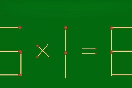 Casse-tête : comment réécrire et corriger l'équation d'allumettes 6x1=8 en retirant 1 allumette seulement ?