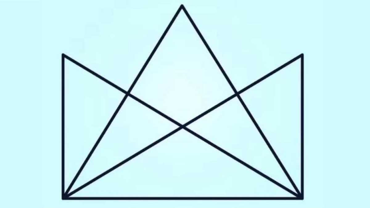 Si vous trouvez le nombre exact de triangles présents dans l’image, alors vous avez un QI élevé