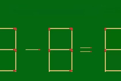 Testez vos compétences avec ce jeu d'allumettes : corrigez cette équation 8-8 = 8 en retirant 1 seule correspondance