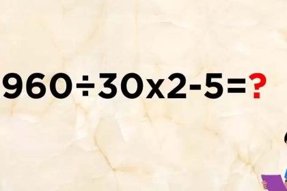 Casse-tête mathématique : quelle est la solution à ce problème 960 ÷ 30 × 2 - 5 ?