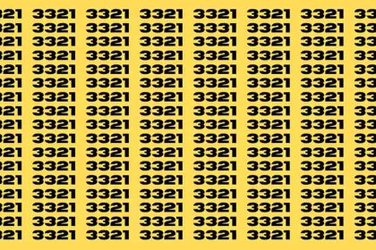 Défi visuel : si vous avez des yeux de faucon, repérez le nombre 3331 caché parmi les 3321 en 8 secondes