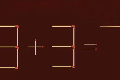 Puzzle d'allumettes : résoudre cet équivalent 3 + 3 = 7 en ne déplaçant que 2 bâtons seulement