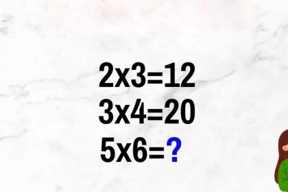 Test QI logique : résolvez ce casse-tête mathématique 2x3 = 12, 3x4 = 20, 5x6 = ?