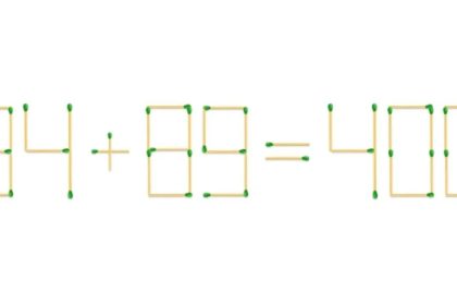Défi de l’allumette : corrigez cette expression délicate en un seul mouvement !