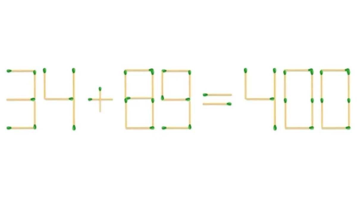Défi de l’allumette : corrigez cette expression délicate en un seul mouvement !