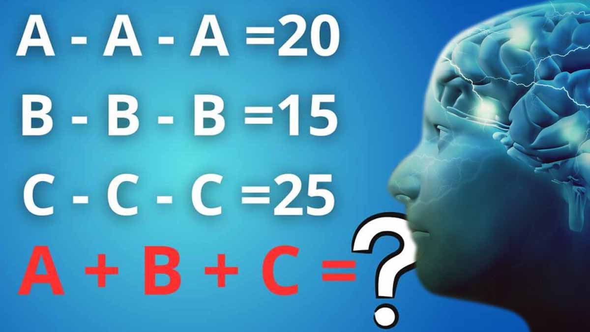 Défi logico-mathématique : Arriverez-vous à trouver la valeur de chaque lettre en 15 secondes chrono ?