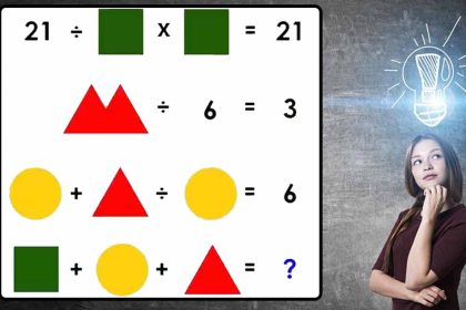 Défi mathématique : Identifiez la valeur des formes géométriques, vous avez 30 secondes