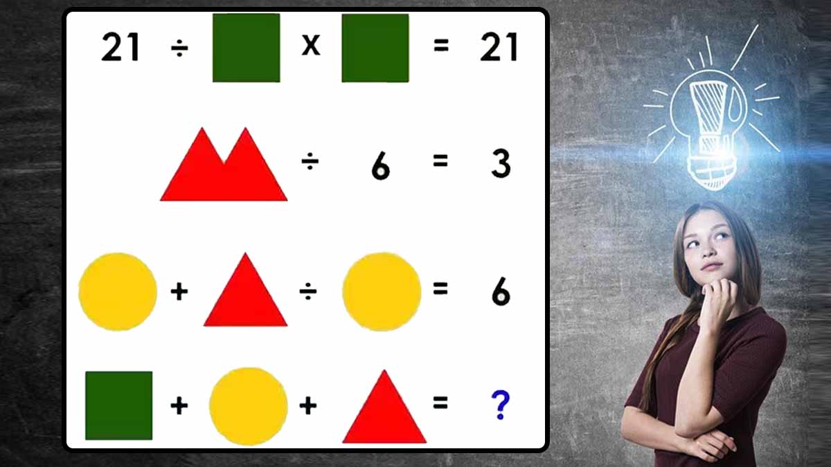 Défi mathématique : Identifiez la valeur des formes géométriques, vous avez 30 secondes