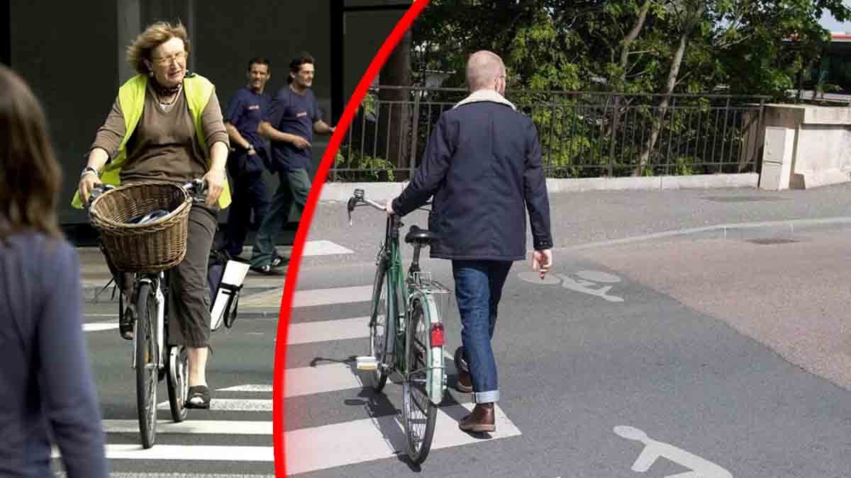 Cycliste sur passage piéton : faut-il descendre du vélo ? Le Code de la route répond !