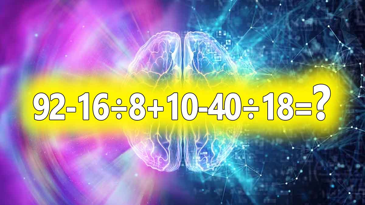 Défi cérébral : résolvez cette expression mathématique en moins de 7 secondes chrono !