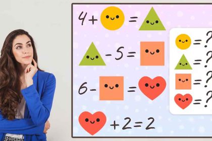 Défi mathématique : Trouvez la valeur du cœur, du cercle, du triangle et du carré en 21 secondes