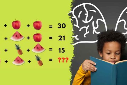 Énigme mathématique fruitée : vous avez 10 secondes pour trouver la valeur de l’ananas, de la pastèque et de la pomme