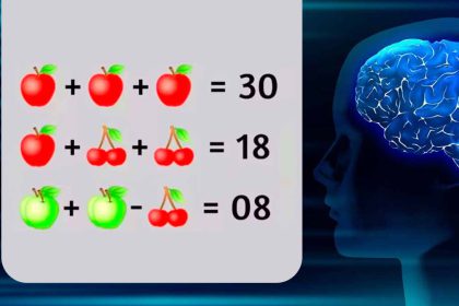 Test mathématique : trouvez la valeur de chaque fruit et la solution de la dernière équation en 8 secondes chrono