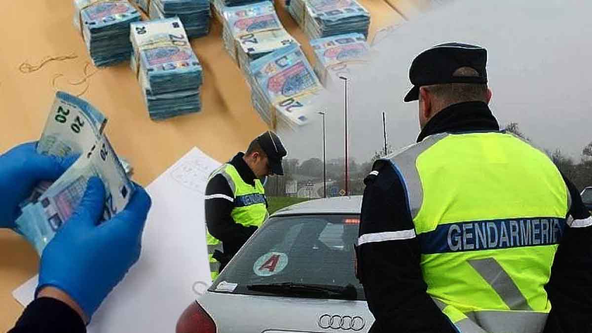 Un automobiliste arrêté avec plus de 600 000 euros cachés dans sa roue de secours