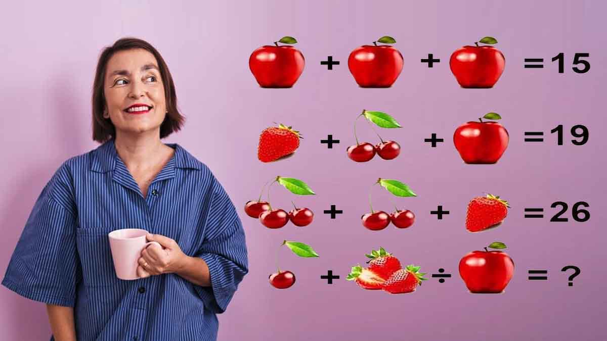 Casse-tête mathématique express : serez-vous capable de déterminer la valeur des fruits rouges en 9 secondes chrono ?