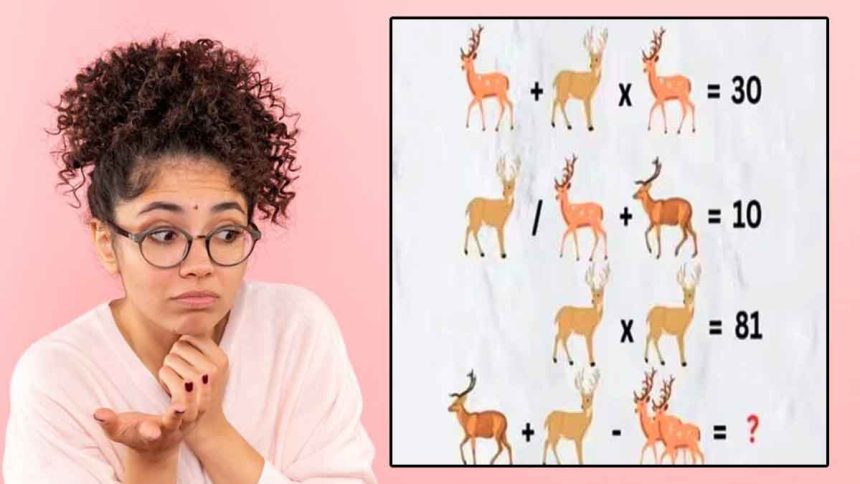 Cette énigme mathématique du cerf qui va faire bouillir votre cerveau, 8 secondes pour la résoudre