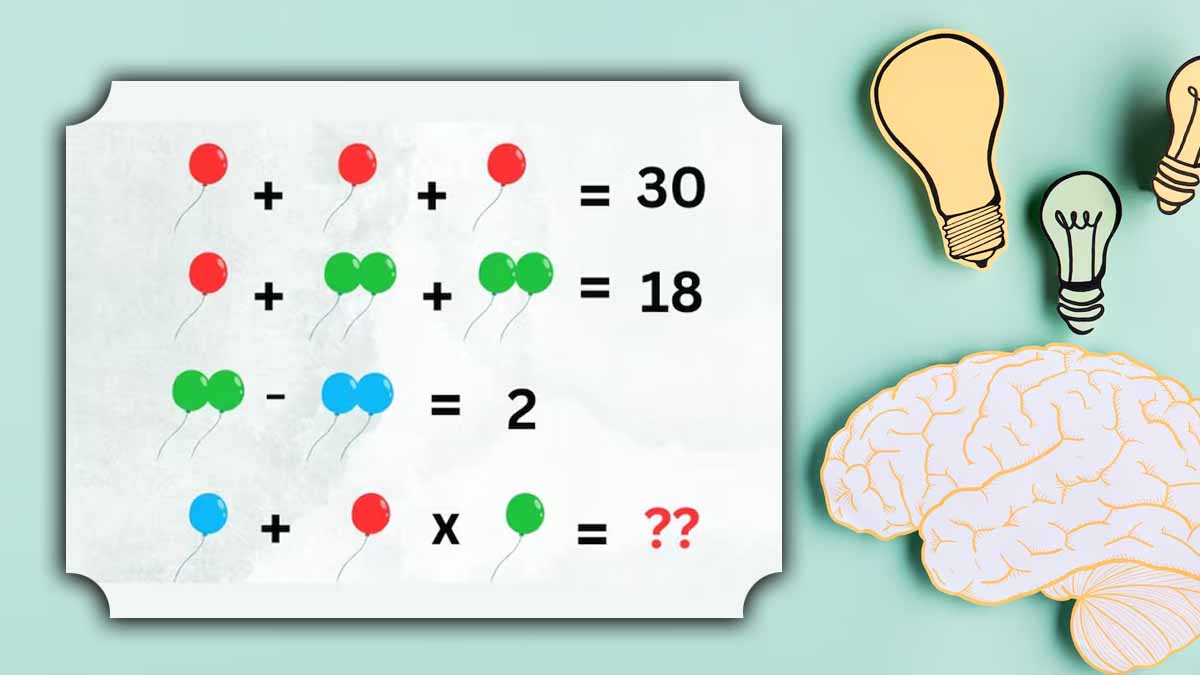 Défi mathématique en ballon : pouvez-vous le résoudre en 15 secondes chrono ?