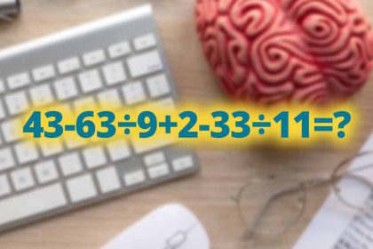 Test mathématique : pouvez-vous résoudre cette expression 43-63÷9+2-33÷11= ? en seulement 15 secondes ?