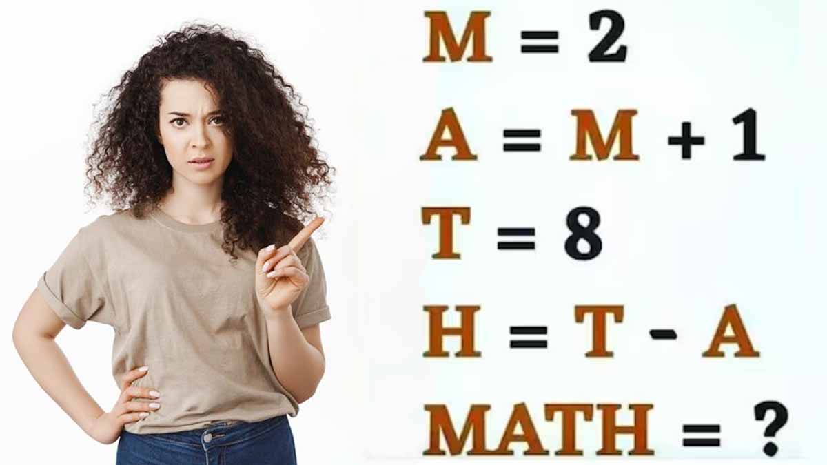 Casse-tête numérique : voyez si vous pouvez trouver la valeur du mot MATH en seulement 10 secondes