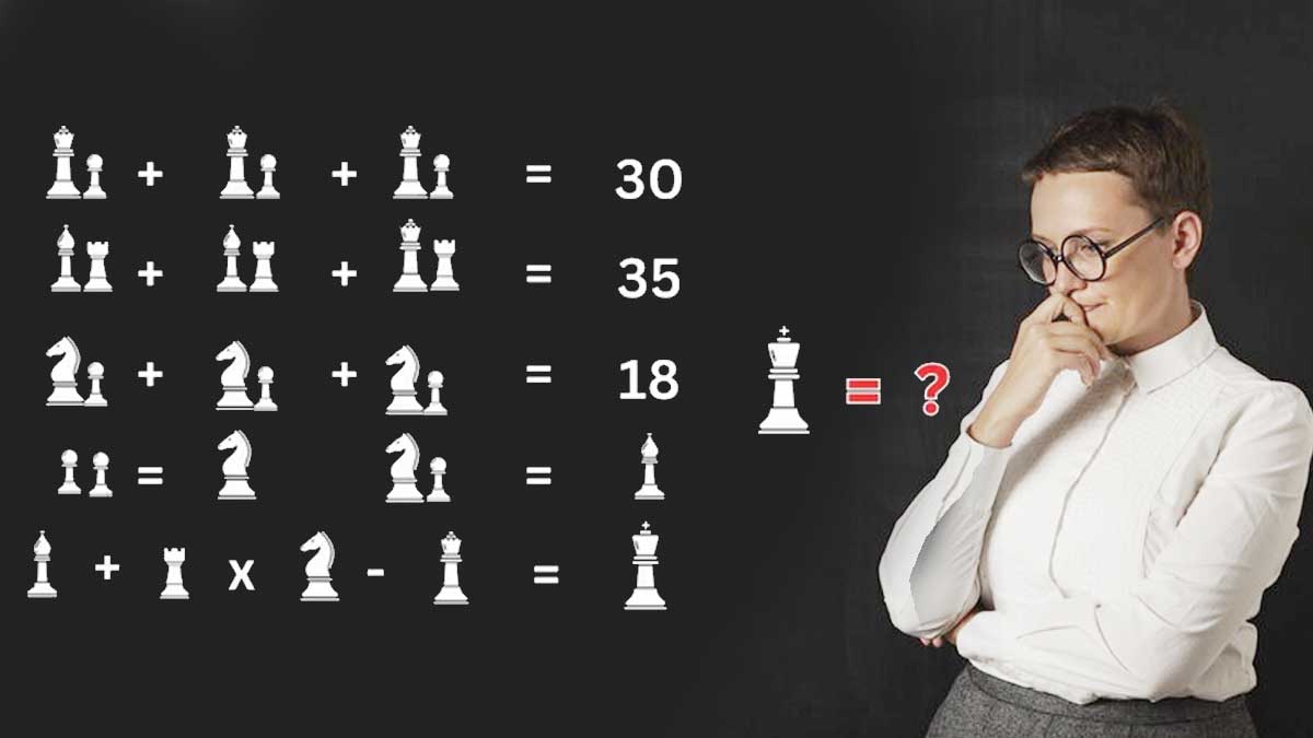 Défi mathématique : seuls les plus forts trouveront la valeur exacte des pièces d’échecs en 30 secondes