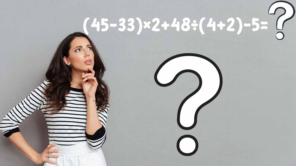 Testez votre QI avec ce défi express : pouvez-vous résoudre correctement l’expression mathématique en moins de 12 secondes ?