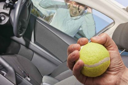 Vous ne devinerez jamais ce que vous pouvez faire avec une balle de tennis et votre voiture