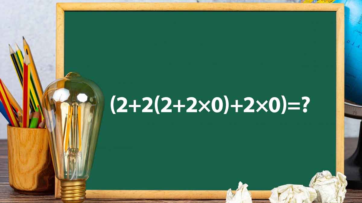 Serez-vous capables de trouver la réponse à cette expression mathématique (2+2(2+2×0)+2×0) en moins de 7 secondes ?